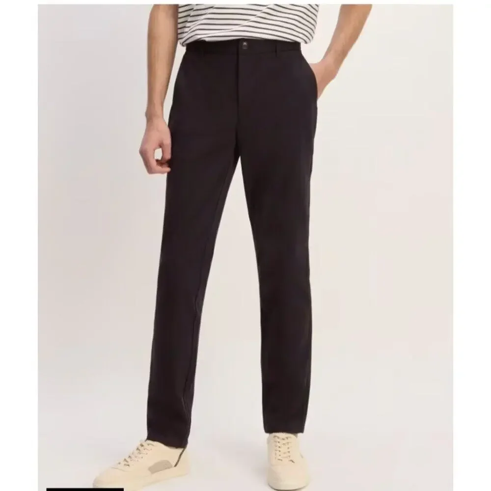 NWT Everlane Mens The Performance Chino Uniform‎ Pants Black 35x28